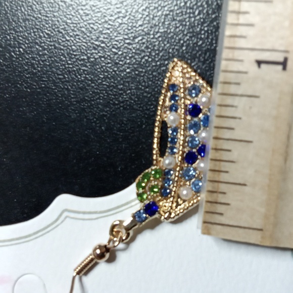 Cocktail Rhinestone Earrings - Picture 6 of 6